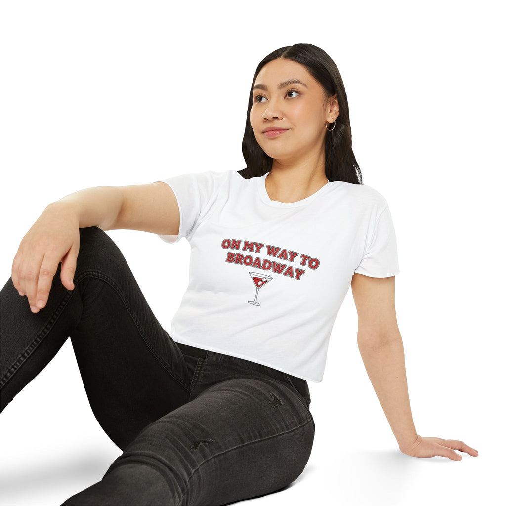 On my way to Broadway Crop Top