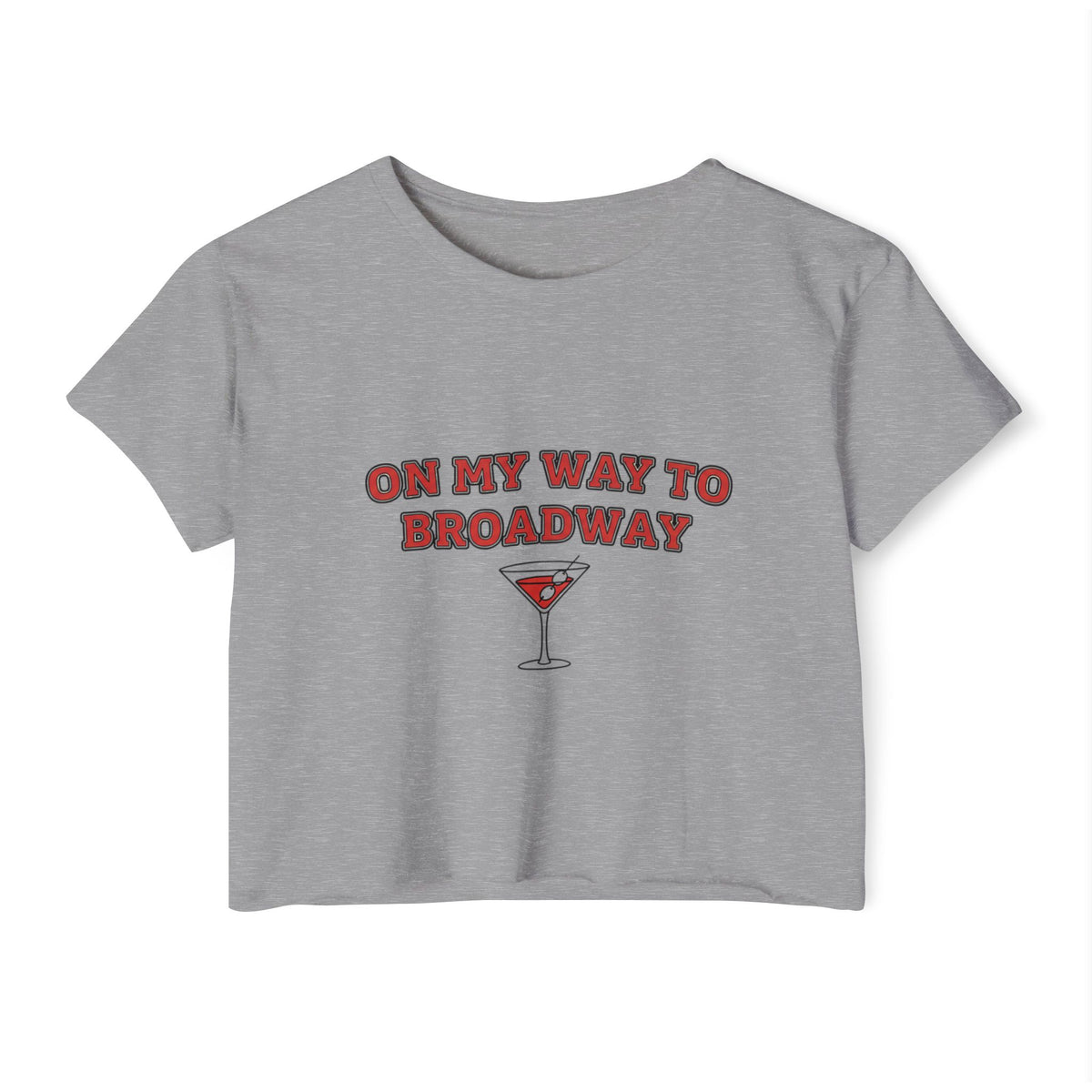 On my way to Broadway Crop Top