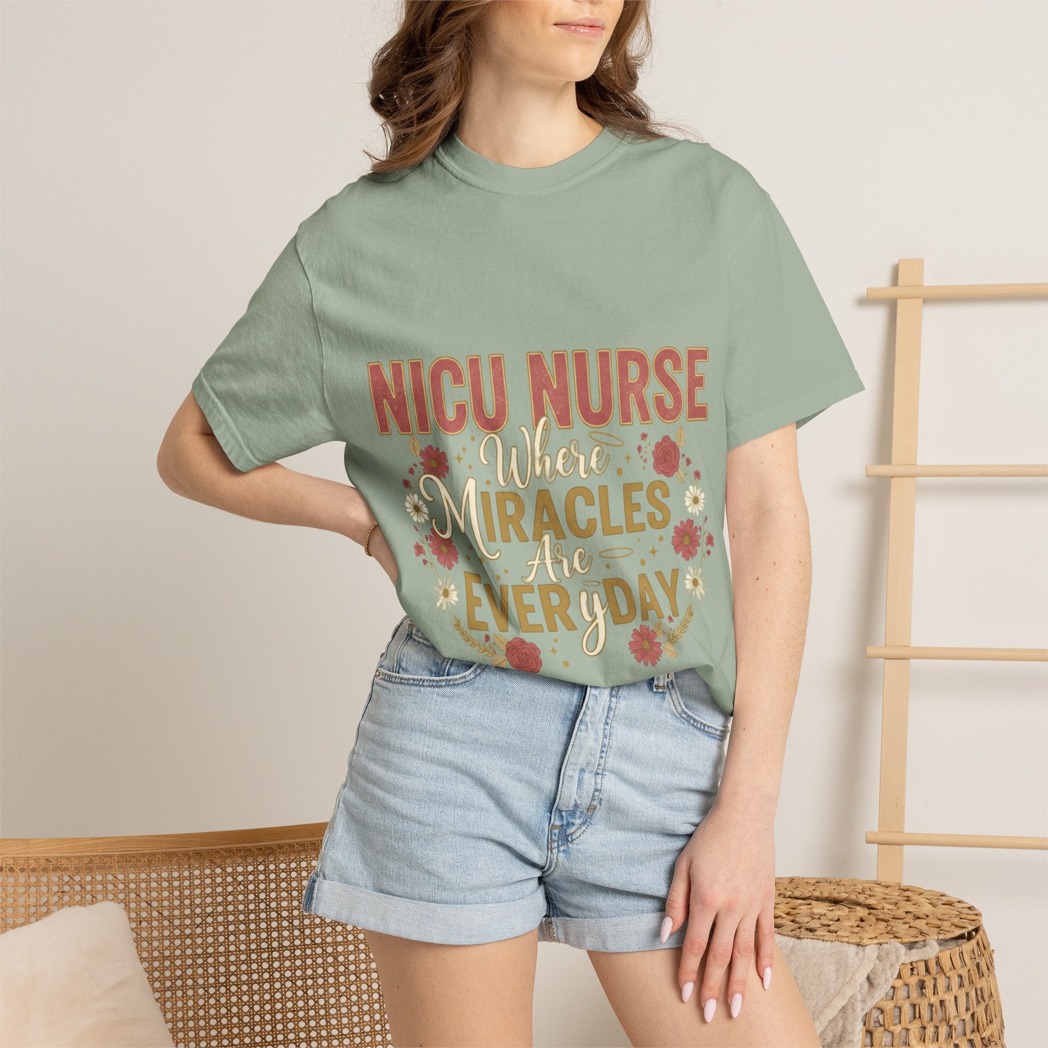 NICU Nurse T-Shirt — Where Miracles Happen Every Day