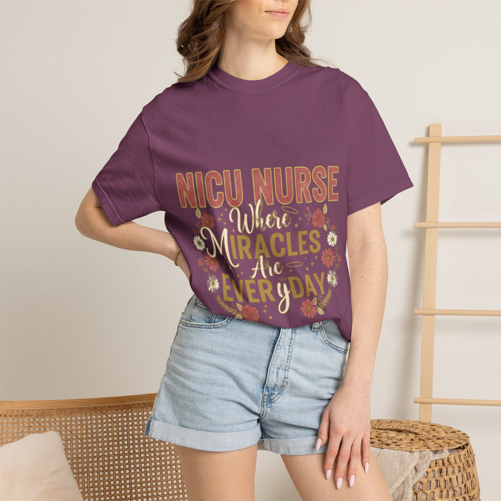 NICU Nurse T-Shirt — Where Miracles Happen Every Day