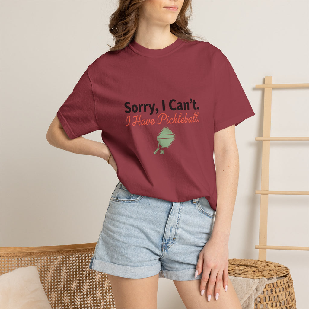 sorry I can't I have pickleball