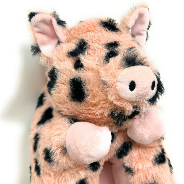 Spotted Pig Plush Slippers