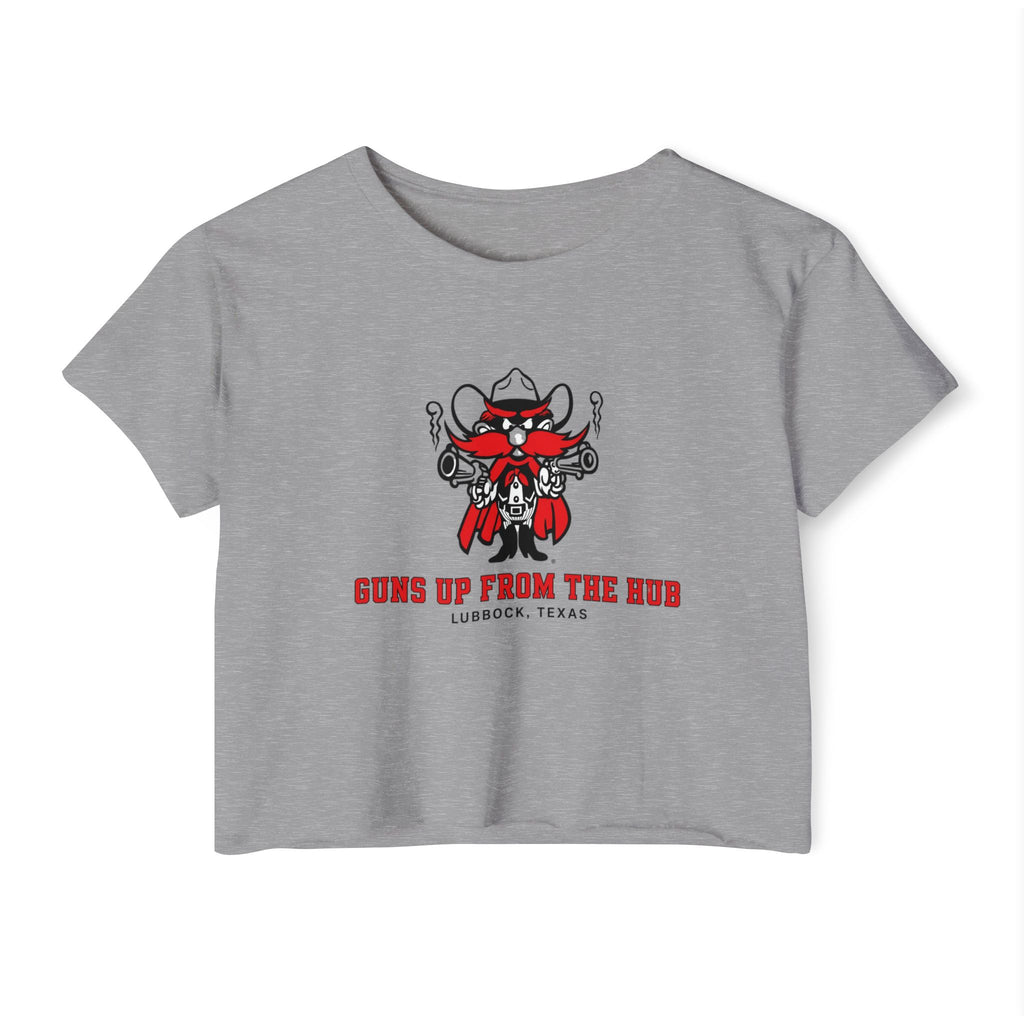 Guns up from the Hub  Crop Top