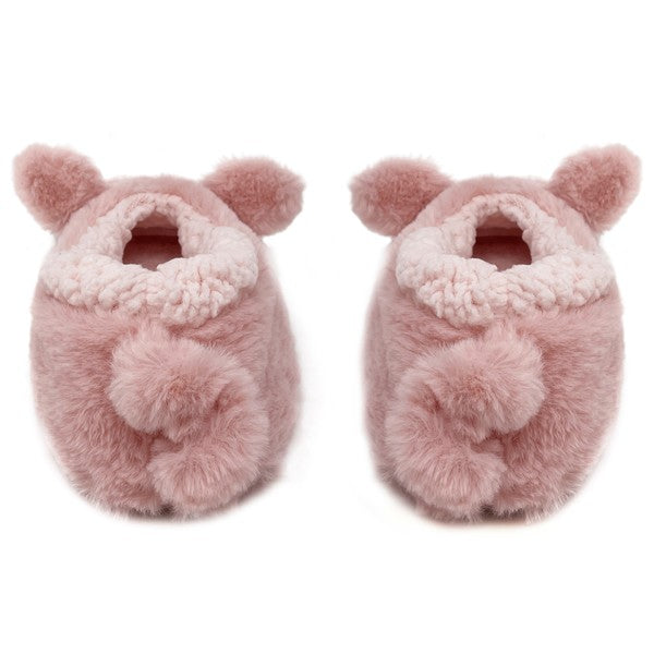 Blush Piggy Cozy Slippers