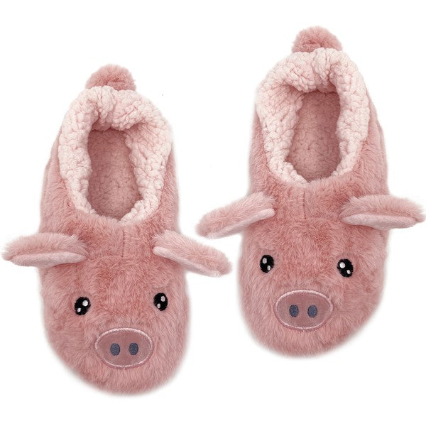 Blush Piggy Cozy Slippers