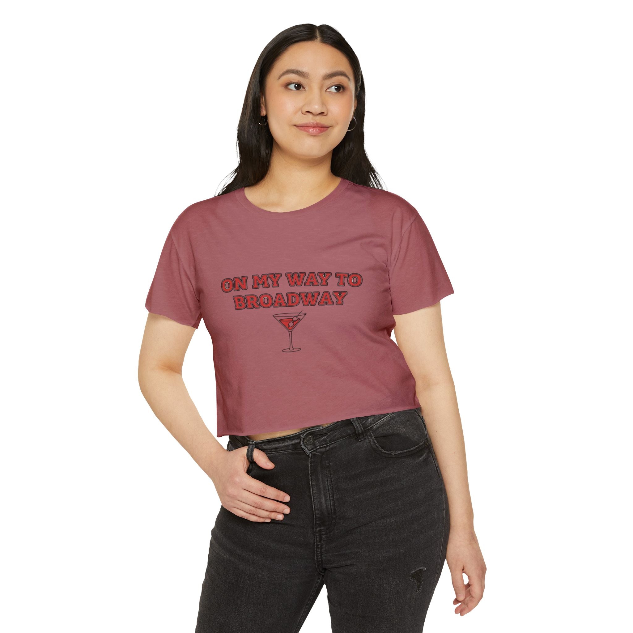 On my way to Broadway Crop Top
