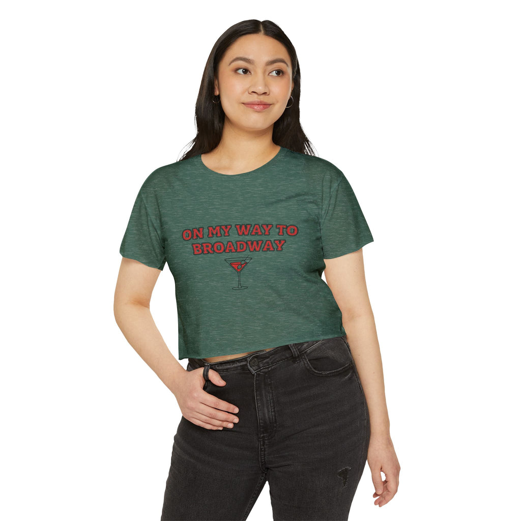 On my way to Broadway Crop Top