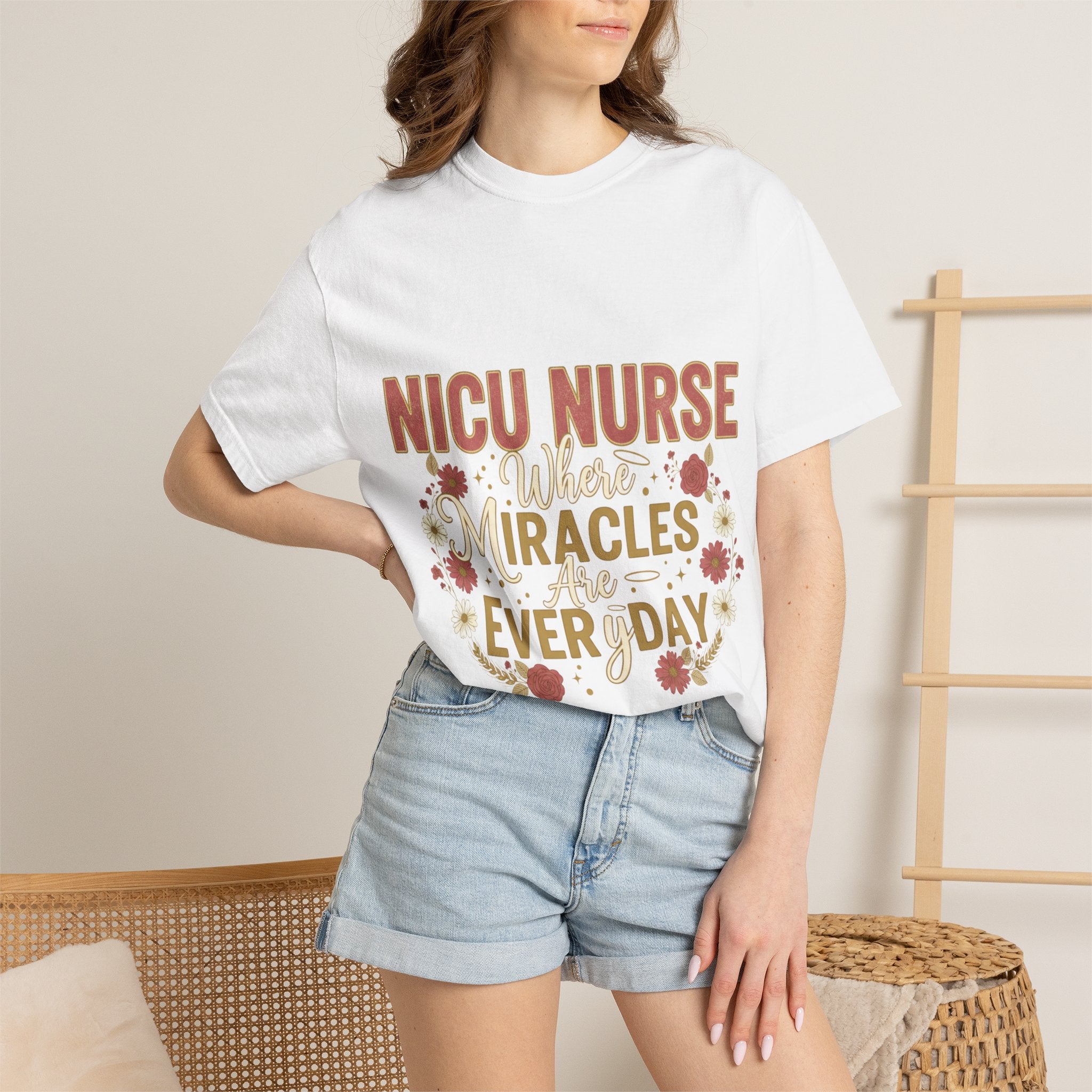 NICU Nurse T-Shirt — Where Miracles Happen Every Day