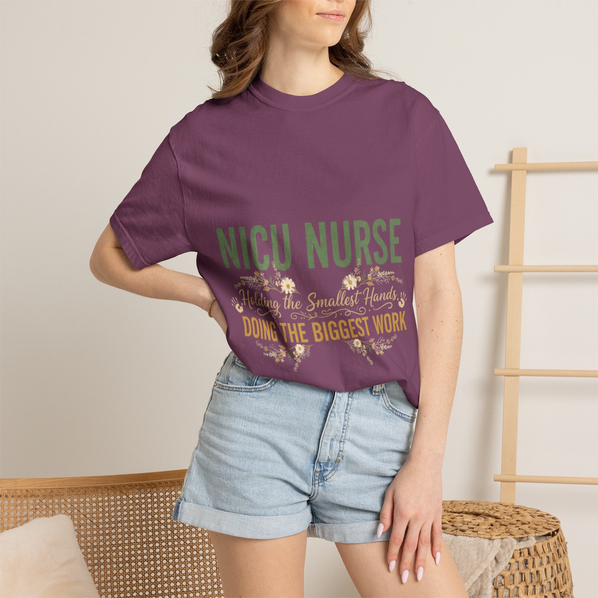 NICU Nurse T-Shirt — "Holding the Smallest Hands, Doing the Biggest Work" Appreciation Tee