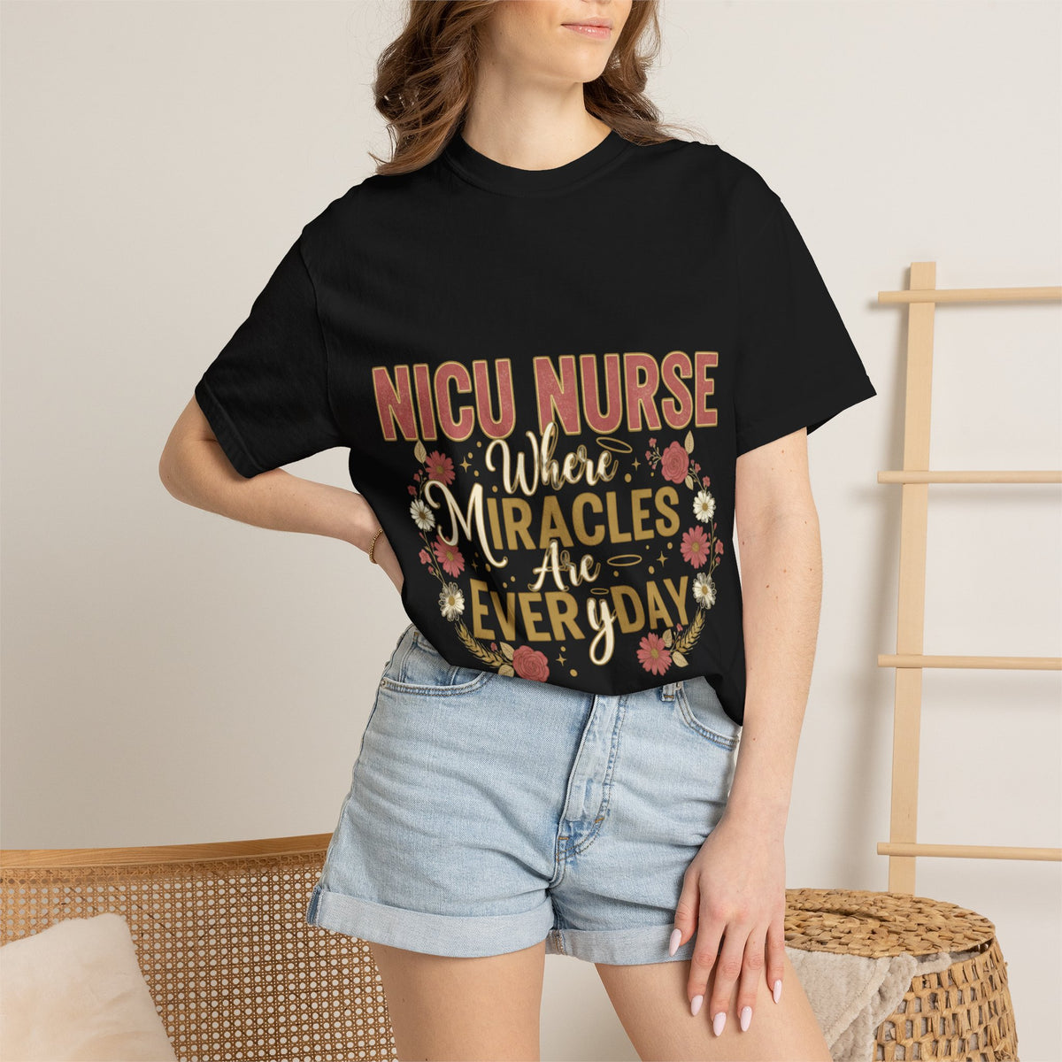 NICU Nurse T-Shirt — Where Miracles Happen Every Day