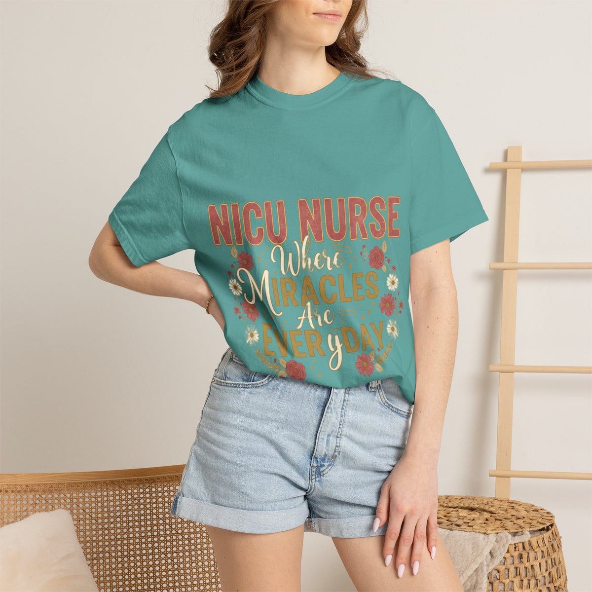 NICU Nurse T-Shirt — Where Miracles Happen Every Day