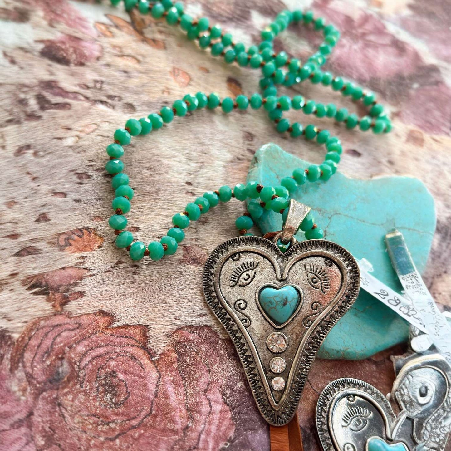 Be Still My Turquoise Heart Necklace