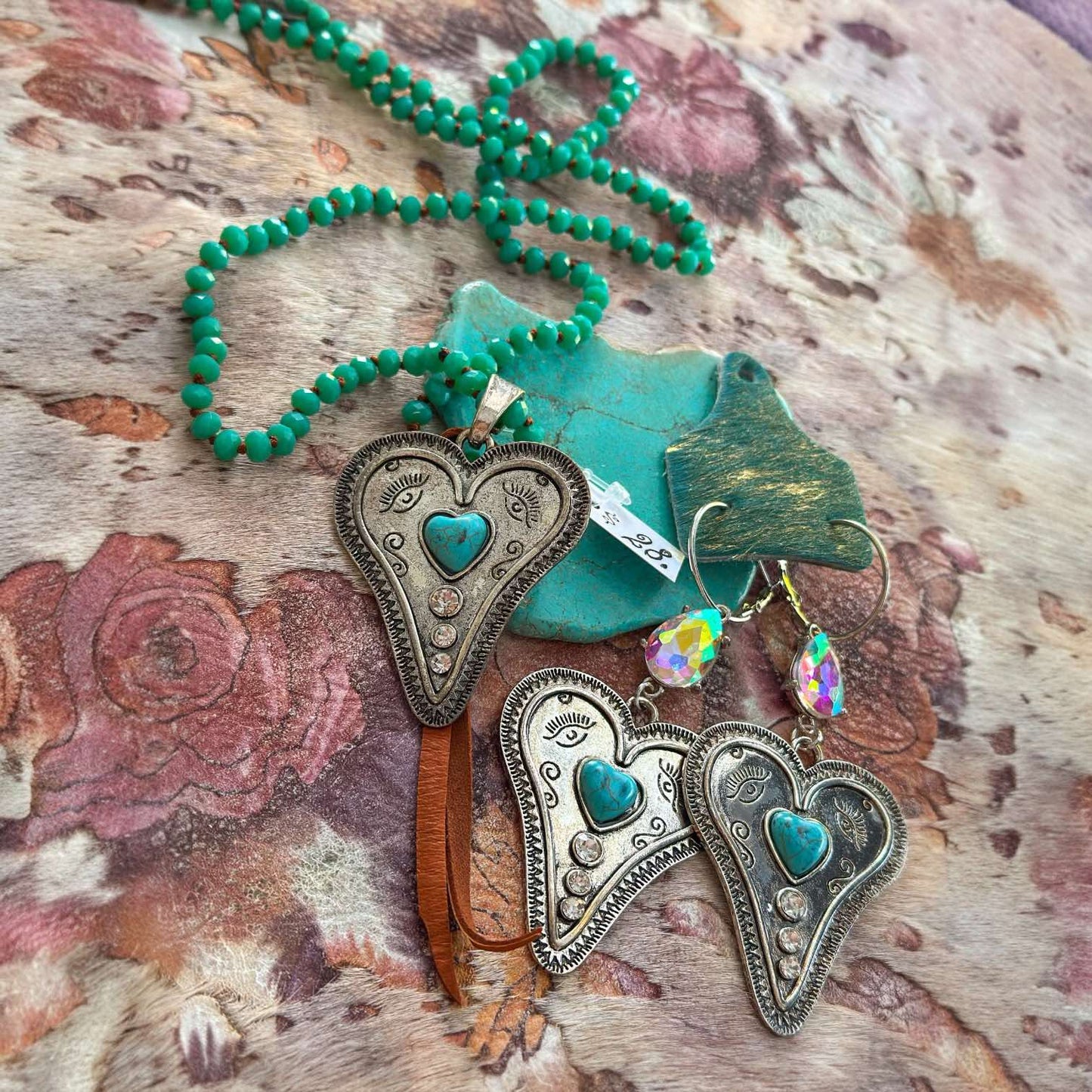 Be Still My Turquoise Heart Necklace