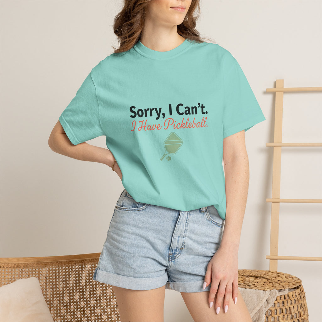 sorry I can't I have pickleball
