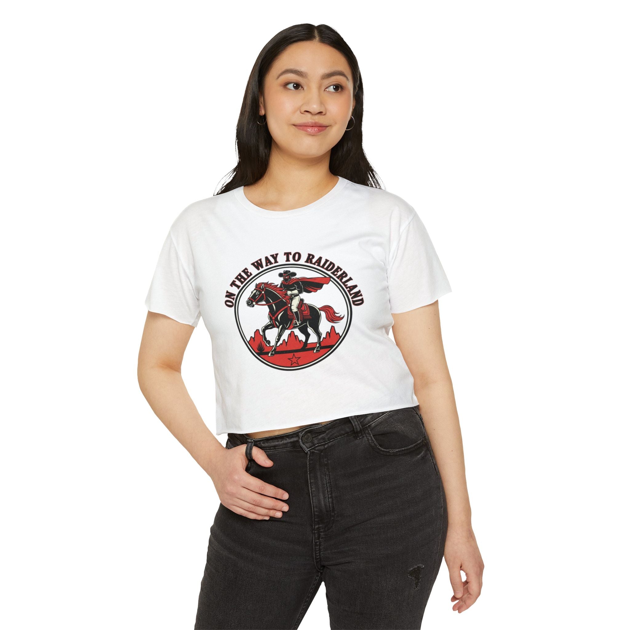 On my way to Raiderland Crop Top