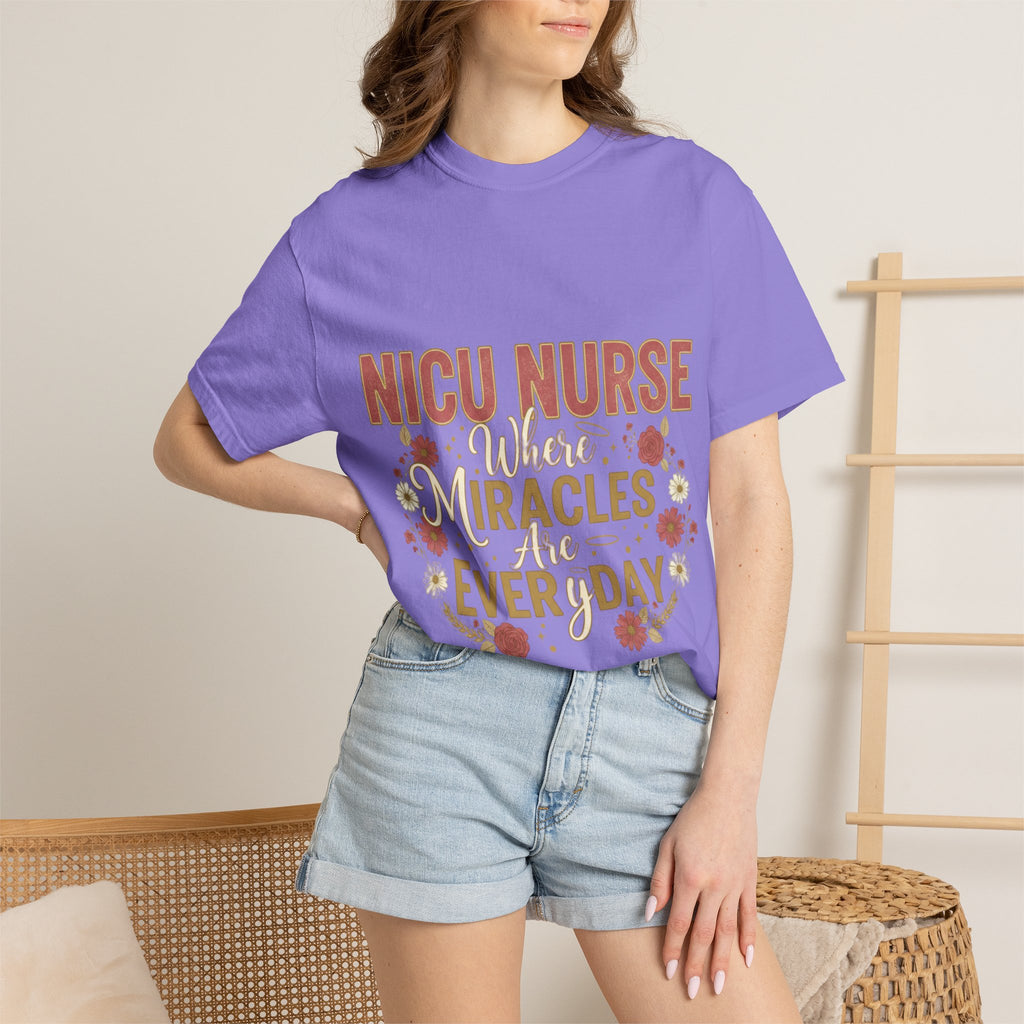 NICU Nurse T-Shirt — Where Miracles Happen Every Day