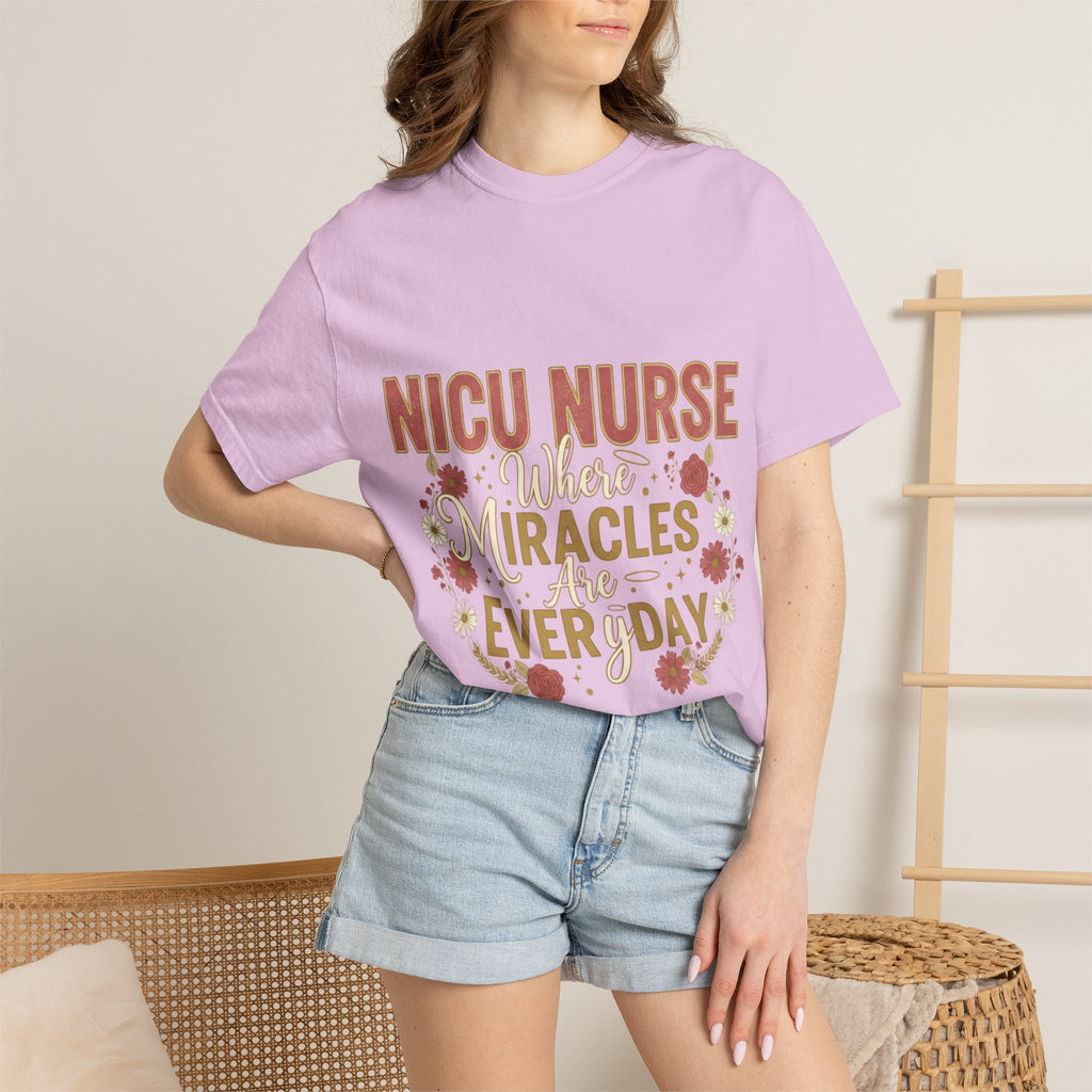 NICU Nurse T-Shirt — Where Miracles Happen Every Day