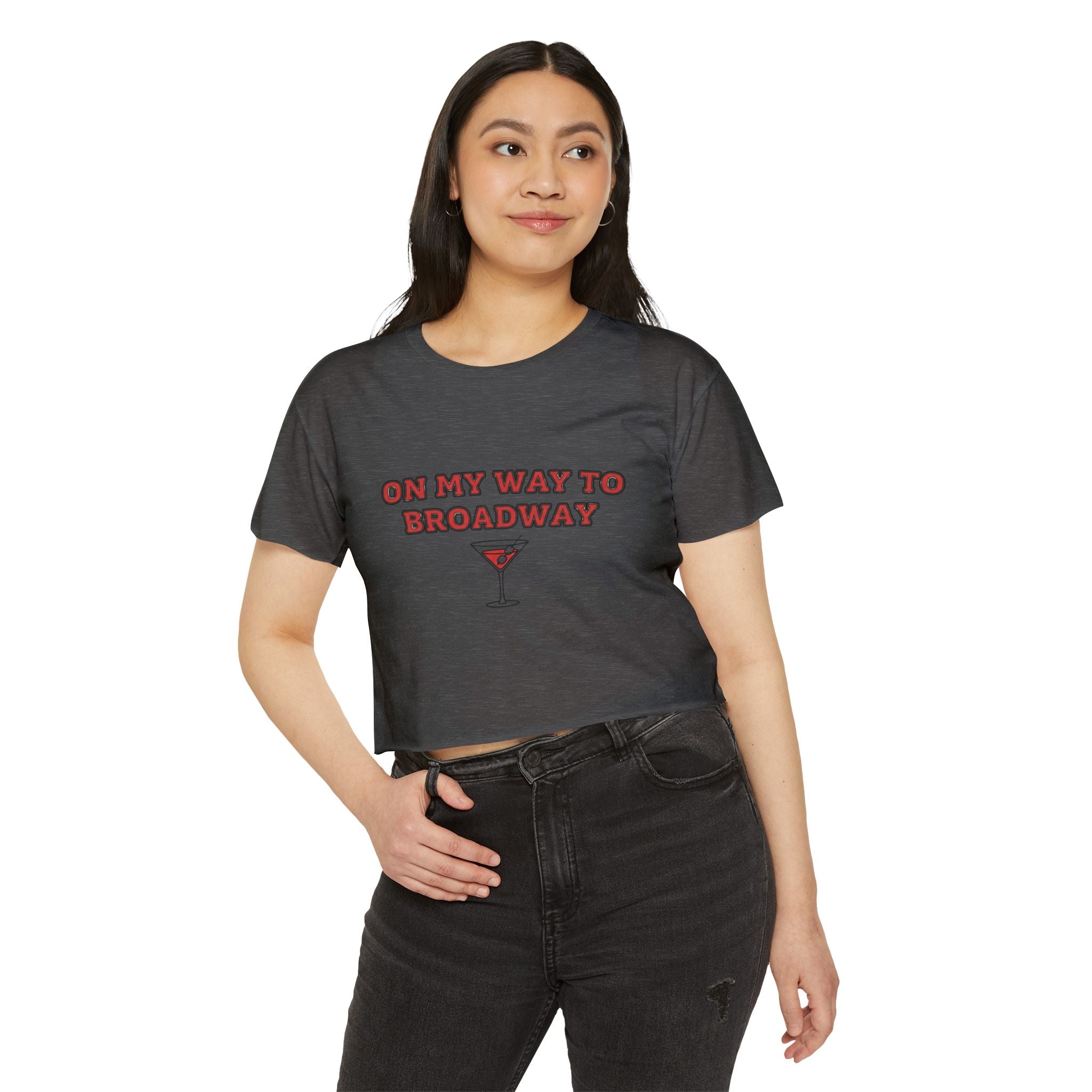On my way to Broadway Crop Top