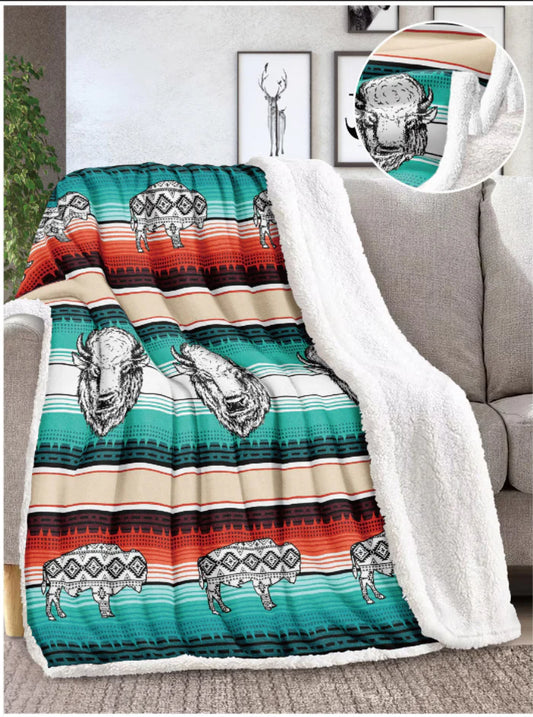 Buffalo Queen Sized Sherpa Blanket