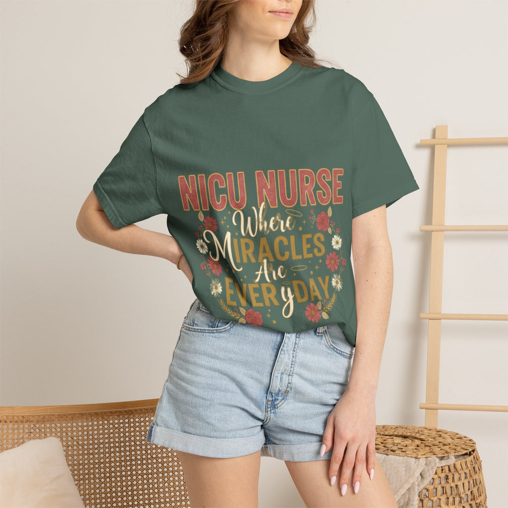 NICU Nurse T-Shirt — Where Miracles Happen Every Day