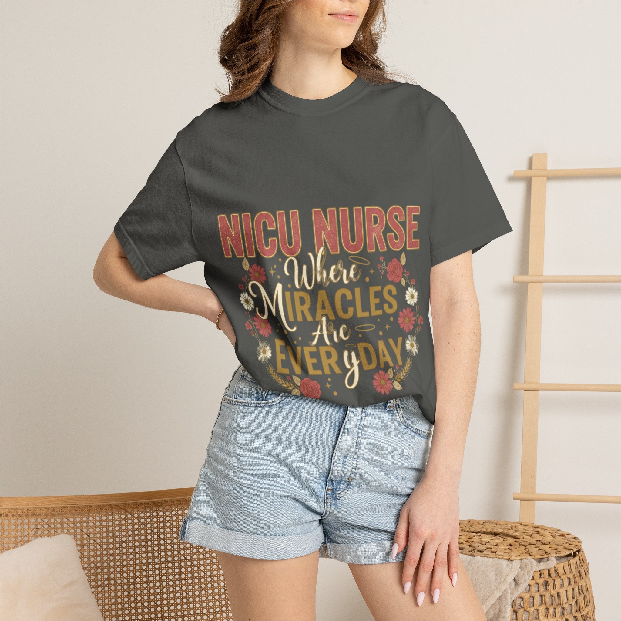 NICU Nurse T-Shirt — Where Miracles Happen Every Day