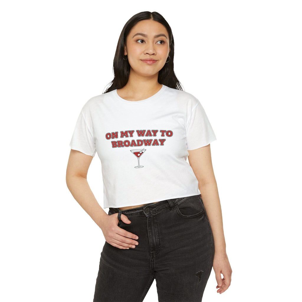 On my way to Broadway Crop Top
