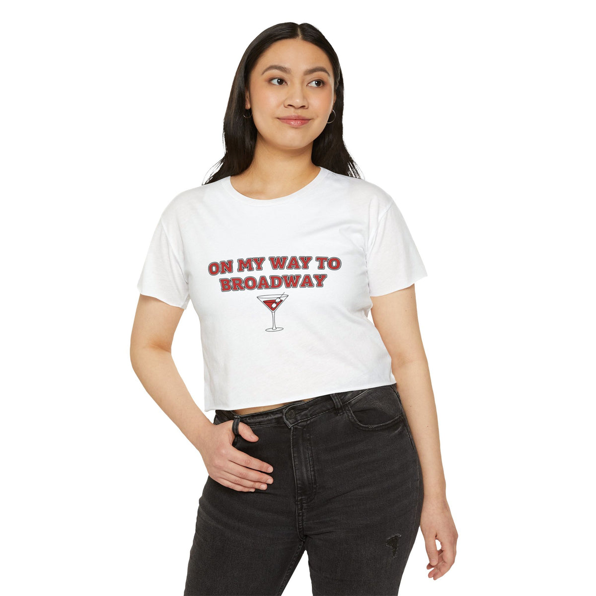 On my way to Broadway Crop Top