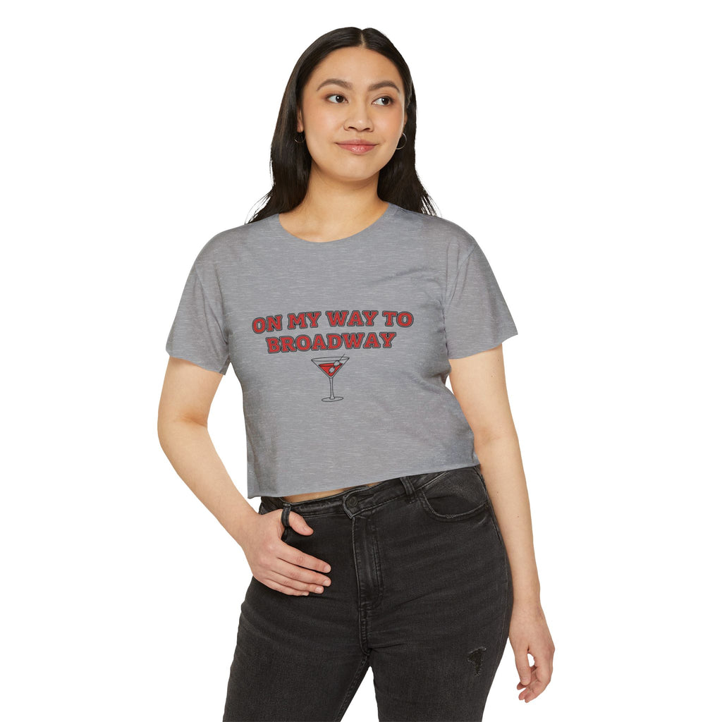 On my way to Broadway Crop Top