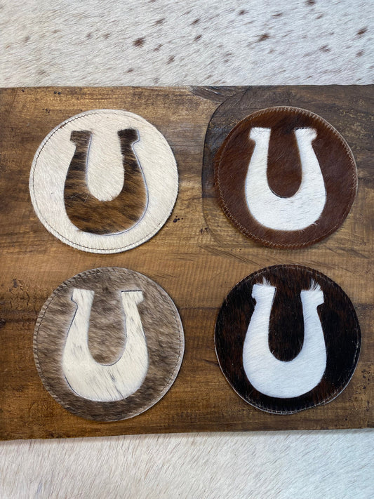 Leather Coasters Set of 4