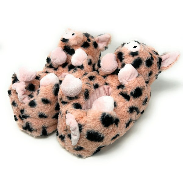 Spotted Pig Plush Slippers